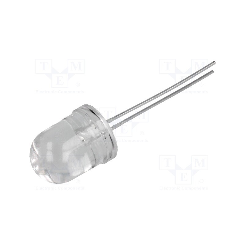 10 pcs : LL-1003UAC2D-2AD - LED, 10mm, amber, 2900÷3800mcd, 30°, Front: convex, 1.5÷2.6V