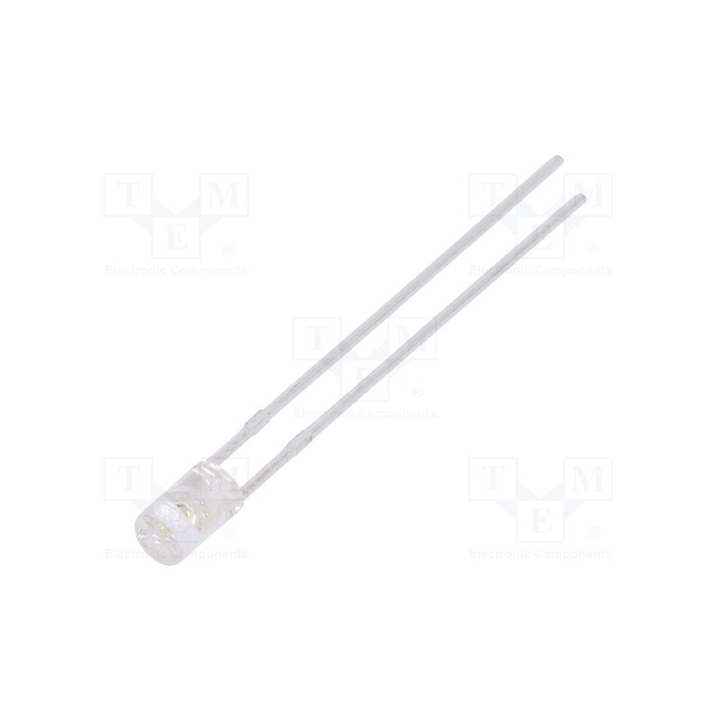10 pcs : LL-304BC4J-B4-2B - LED, 3mm, blue, 460÷780mcd, 100°, Front: flat, 2.6÷3.6V, cylindrical