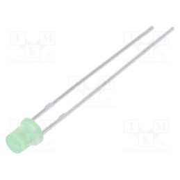 10 pcs : LL-304GD1X-1B - LED, 3mm, yellow green, 13÷30mcd, 130°, Front: flat, 1.6÷2.4V