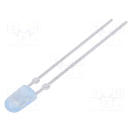 10 pcs : LL-434BD2Q-B4-2B-T - LED, oval, 3.9x3.2mm, blue, 350÷600mcd, 110/40°, Front: convex, 20mA