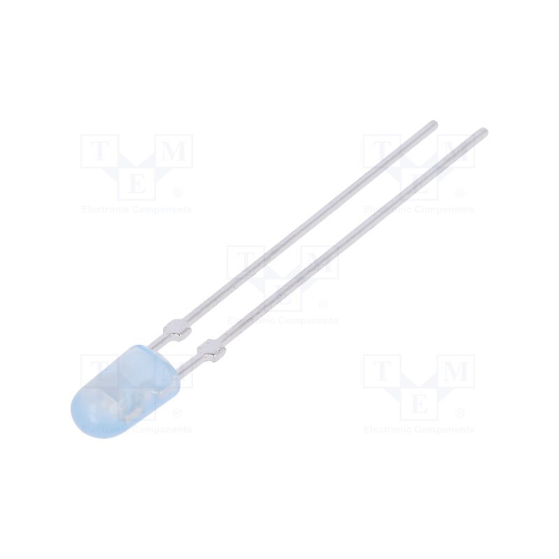 10 pcs : LL-434BD2Q-B4-2B-T - LED, oval, 3.9x3.2mm, blue, 350÷600mcd, 110/40°, Front: convex, 20mA