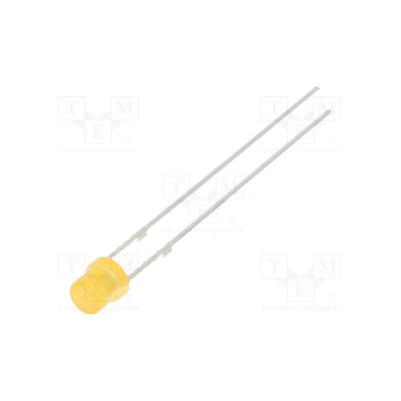 10 pcs : OSO5JA3PC4A - LED, 3mm, orange, 100÷150mcd, 120°, Front: recessed, 1.8÷2.6V