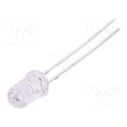 10 pcs : FYL-5013LRC1C - LED, 5mm, red, 500÷1000mcd, 15°, Front: convex, 1.8÷2.4V