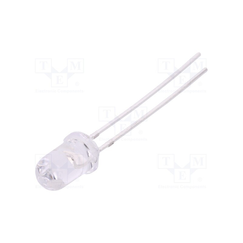 10 pcs : FYL-5013LRC1C - LED, 5mm, red, 500÷1000mcd, 15°, Front: convex, 1.8÷2.4V