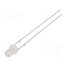 10 pcs : OSG5TA3D61A-MN - LED, 3mm, green, 1560÷2180mcd, 60°, Front: convex, 2.9÷3.6V