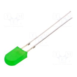 10 pcs : OSG8HA7WA4B - LED, rectangular, 2.43x5x8.6mm, yellow green, 100÷150mcd, 100°