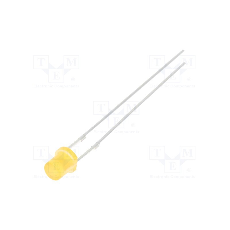 10 pcs : OSO5JA34E4A - LED, 3mm, orange, 100÷150mcd, 140°, Front: flat, 1.8÷2.6V