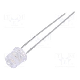 10 pcs : LL-504BC1E-B4-2B - LED, 5mm, blue, 460÷780mcd, 100°, Front: flat, 2.6÷3.6V, cylindrical