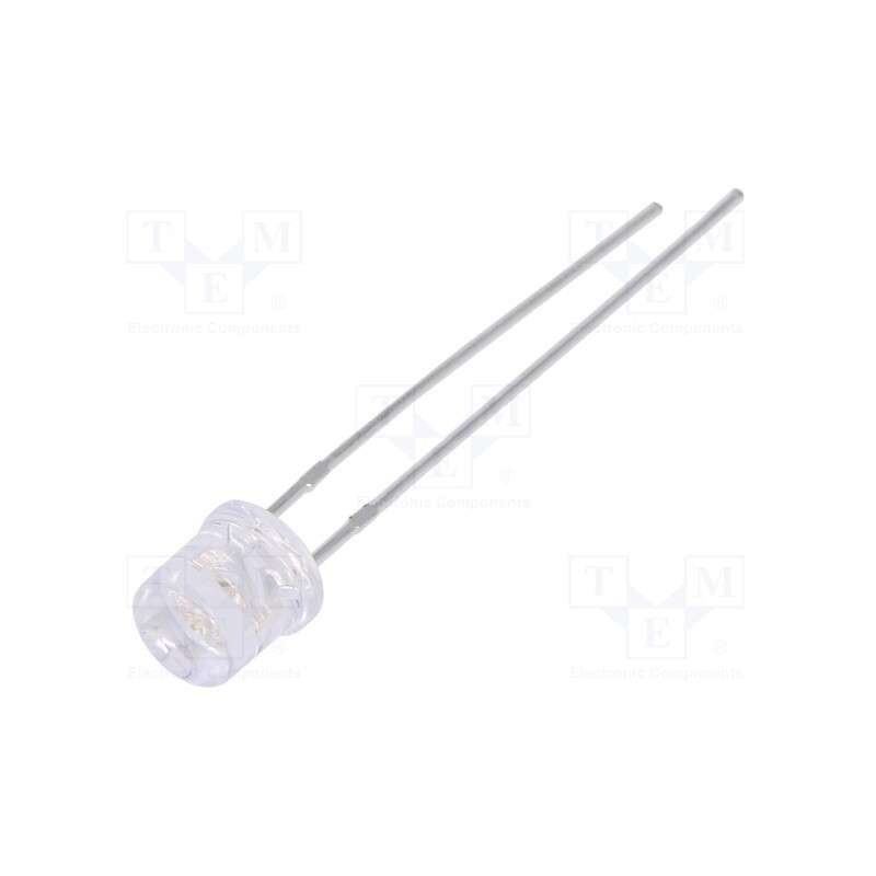 10 pcs : LL-504BC1E-B4-2B - LED, 5mm, blue, 460÷780mcd, 100°, Front: flat, 2.6÷3.6V, cylindrical