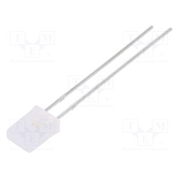 10 pcs : LL-257YGM1G-1B - LED, rectangular, 2x5x7.05mm, bipolar,bicolour, 9÷20mcd, 150°