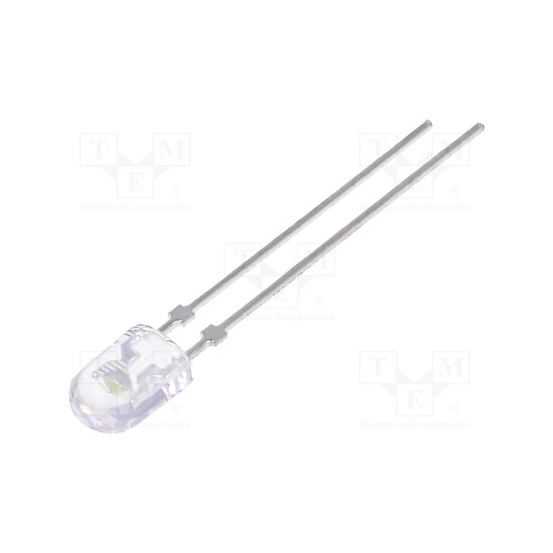 10 pcs : LL-544WC2I-W2-3P-T - LED, oval, 5.2x3.8mm, white cold, 3800÷6500mcd, 110/40°, 2.6÷3.6V