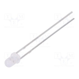 10 pcs : LL-307YGM2E-1B - LED, 3mm, yellow/yellow green, 60°, Front: convex, No.of term: 2