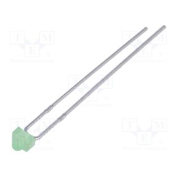10 pcs : LL-204PGD2A-G5-2B - LED, 1.8mm, green, 1300÷2200mcd, 60°, Front: convex, 2.6÷3.6V