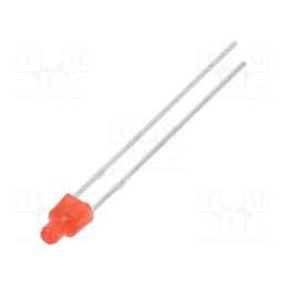 10 pcs : LL-204VD2L-1B - LED, 2mm, red, 70÷120mcd, 150°, Front: flat, 1.6÷2.4V, No.of term: 2