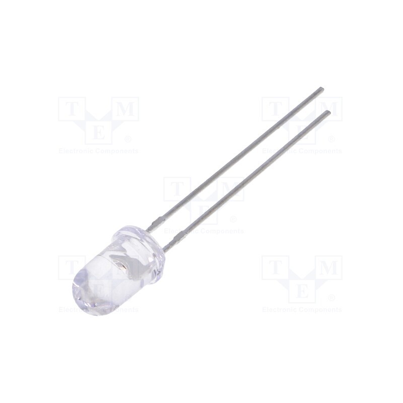 10 pcs : LL-503YC2E-2BC - LED, 5mm, yellow, 2900÷5000mcd, 15°, Front: convex, 1.6÷2.4V