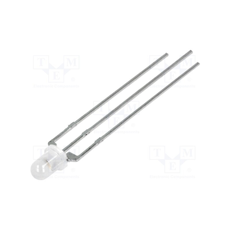 10 pcs : LL-309UYUGM2E-Y22B-2B - LED, 3mm, yellow/green, 60°, Front: convex, 1.6÷2.6/1.6÷2.6V