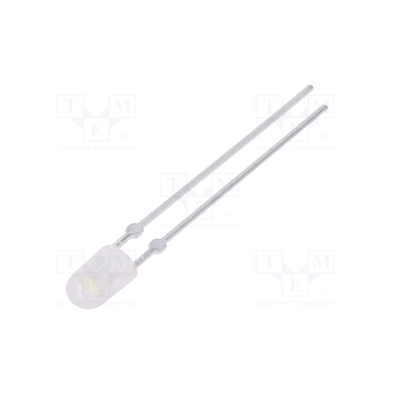 10 pcs : LL-434WM2Q-W2-3P-T - LED, oval, 3.9x3.2mm, white cold, 2200÷3800mcd, 110/40°, 2.6÷3.6V