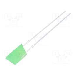 10 pcs : OSG8HA7ZE4B - LED, yellow green, 45÷68mcd, 140°, Front: flat, 2.1÷2.6V, THT