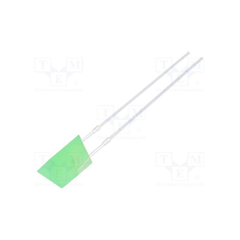 10 pcs : OSG8HA7ZE4B - LED, yellow green, 45÷68mcd, 140°, Front: flat, 2.1÷2.6V, THT