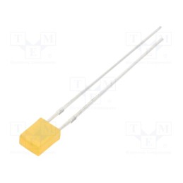 10 pcs : OSO5JA7YA4B - LED, rectangular, 2x4x5mm, orange, 100÷150mcd, 100°, Front: flat