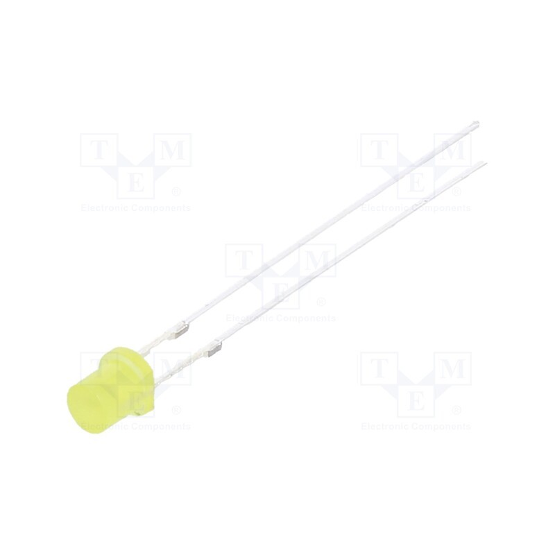 10 pcs : OSY5JA34E4A - LED, 3mm, yellow, 68÷100mcd, 140°, Front: flat, 1.8÷2.6V