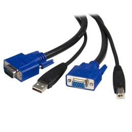 1 pcs - StarTech.com Male USB A, VGA to Female, Male USB B, VGA KVM Cable
