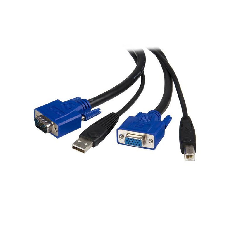 1 pcs - StarTech.com Male USB A, VGA to Female, Male USB B, VGA KVM Cable