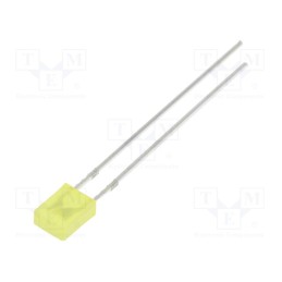 10 pcs : OSY5JA7YA4B - LED, rectangular, 2x4x5mm, yellow, 330÷500mcd, 100°, Front: flat