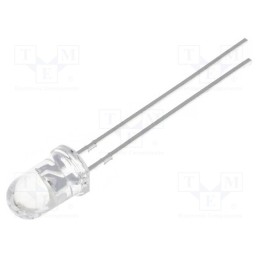 10 pcs : OSR5JA5111A-1MA - LED, 5mm, red, 220÷330mcd, 15°, Front: convex, 1.6÷2.3V