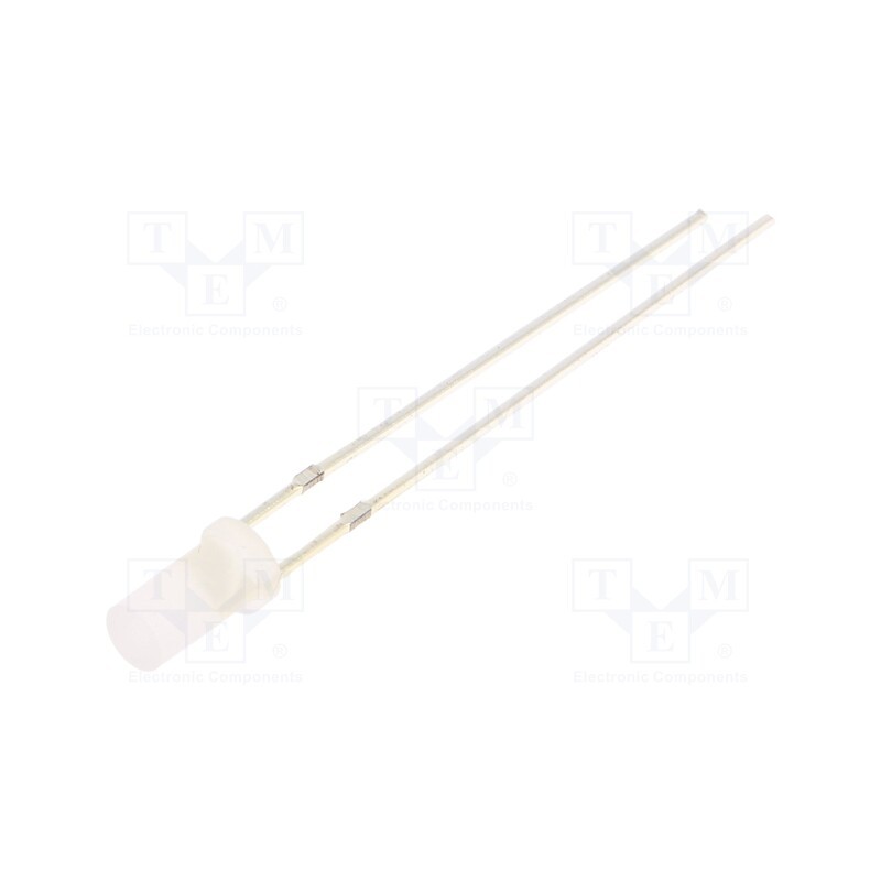 10 pcs : OSR5JA3NE2A - LED, 3mm, red, 68÷100mcd, 140°, Front: flat, 1.8÷2.6V, No.of term: 2
