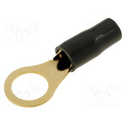 10 pcs : 30.4700-83 - Terminal: ring, M10, 10mm2, gold-plated, insulated, black