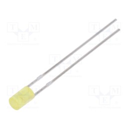 10 pcs : LL-304YD4J-1B - LED, 3mm, yellow, 70÷120mcd, 130°, Front: flat, 1.6÷2.4V