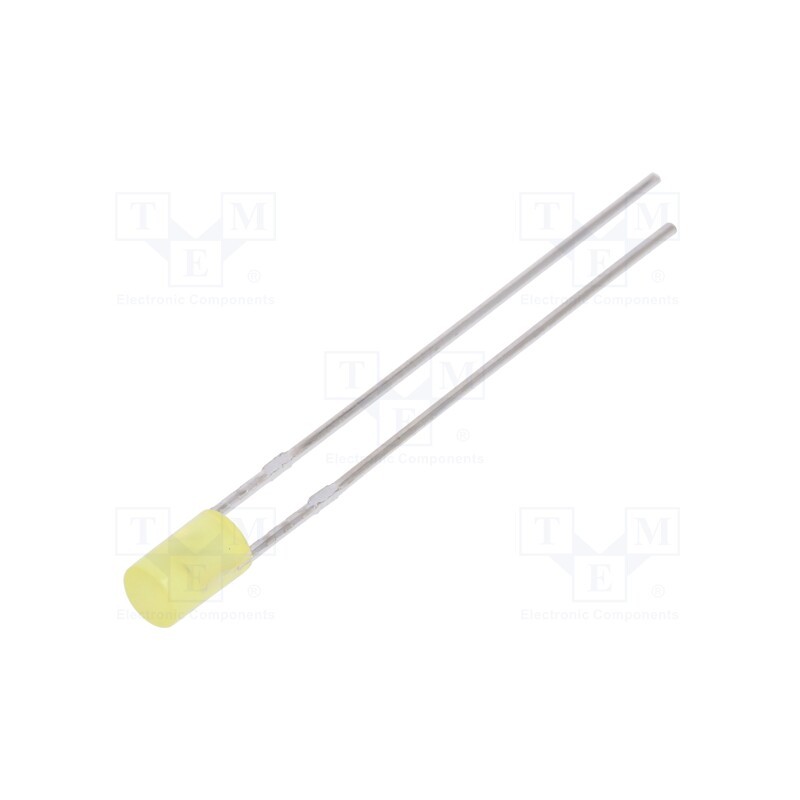10 pcs : LL-304YD4J-1B - LED, 3mm, yellow, 70÷120mcd, 130°, Front: flat, 1.6÷2.4V