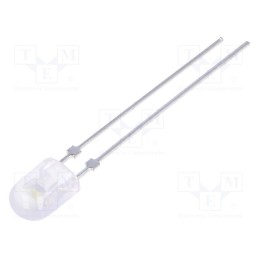 10 pcs : LL-544WM2I-W2-3P-T - LED, oval, 5.2x3.8mm, white cold, 2200÷3800mcd, 110/40°, 2.6÷3.6V