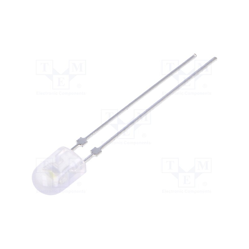 10 pcs : LL-544WM2I-W2-3P-T - LED, oval, 5.2x3.8mm, white cold, 2200÷3800mcd, 110/40°, 2.6÷3.6V