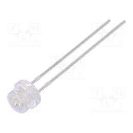 10 pcs : LL-484BC1C-B4-2B - LED, 4.8mm, blue, 600÷1000mcd, 80°, Front: convex, 2.6÷3.6V