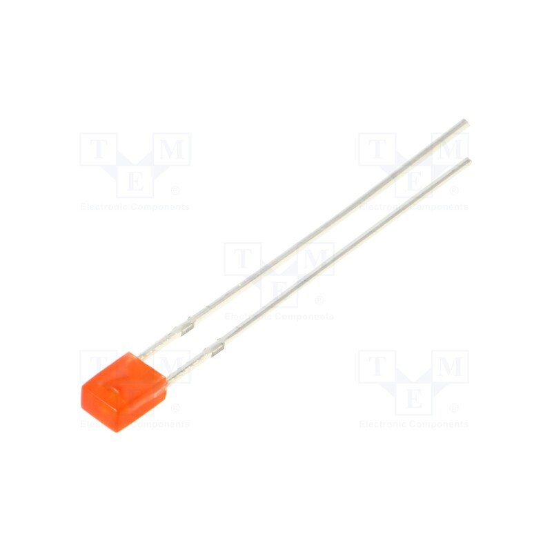 10 pcs : OSR5JA7BA4B - LED, rectangular, 3.2x3.2x4.15mm, red, 100÷150mcd, 100°, 20mA