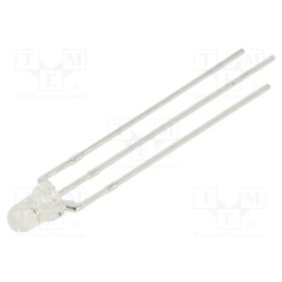 10 pcs : 309VPGC2E-C-2B-G51B - LED, 3mm, red/green, 30°, Front: convex, 1.6÷2.4/2.6÷3.4V
