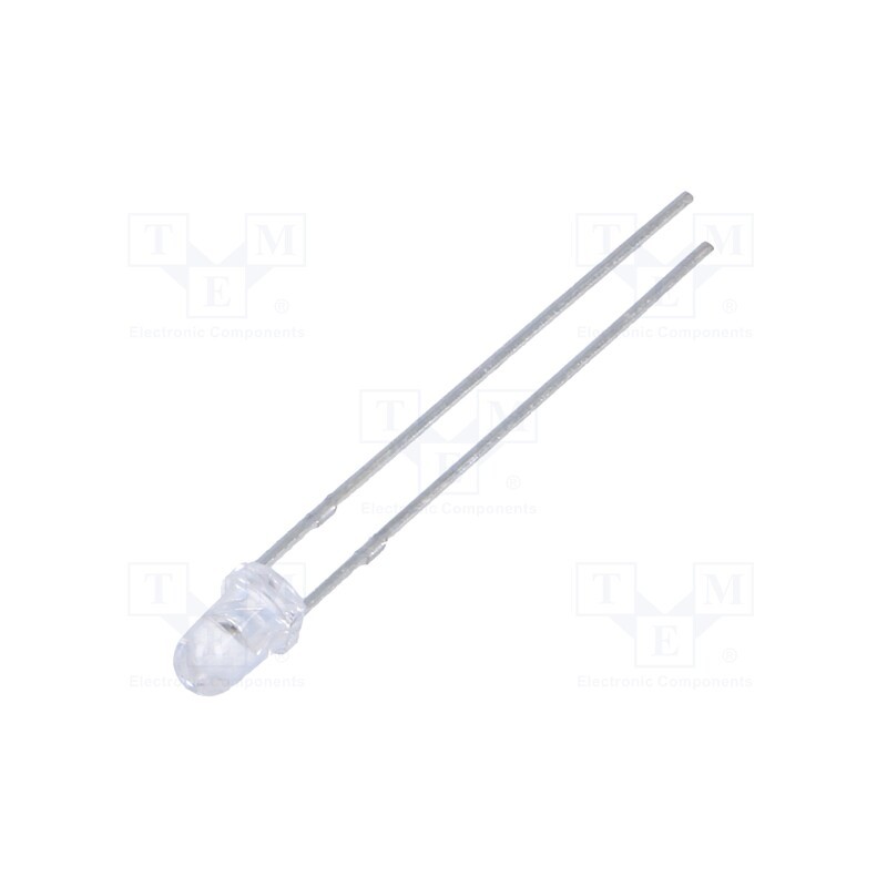 10 pcs : FYL-3014SUYC1A - LED, 3mm, yellow, 3000mcd, 30°, Front: convex, 1.7÷2.5V
