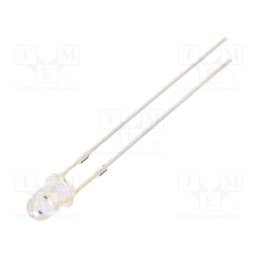 10 pcs : OSB5YU3Z71A - LED, 3mm, blue, 500÷750mcd, 70°, Front: convex, 2.8÷3.6V