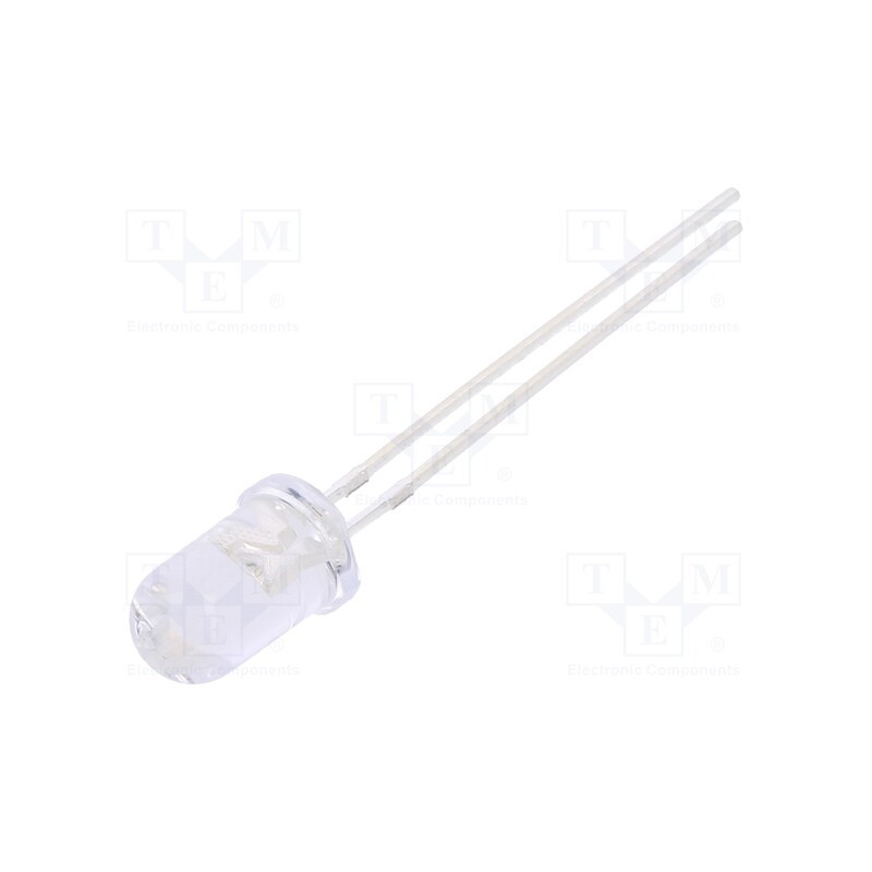 10 pcs : FYL-5014UBC1C - LED, 5mm, blue, 6000mcd, 15°, Front: convex, 2.8÷3.6V, No.of term: 2