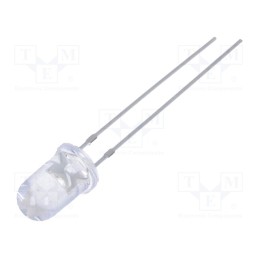 10 pcs : FYL-5014PGC1C - LED, 5mm, green, 22000÷27000mcd, 15°, Front: convex, 2.8÷3.6V