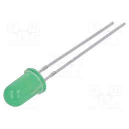 10 pcs : FYL-5013GD1C - LED, 5mm, yellow green, 40÷70mcd, 30°, Front: convex, 1.8÷2.6V