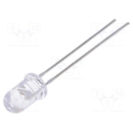 10 pcs : LL-503VC2E-4CE - LED, 5mm, red, 2900÷5000mcd, 45°, Front: convex, 1.6÷2.4V