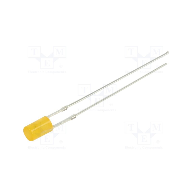 10 pcs : OSO5JA3HE4B - LED, 3mm, orange, 100÷150mcd, 140°, Front: flat, 1.8÷2.6V, -30÷85°C