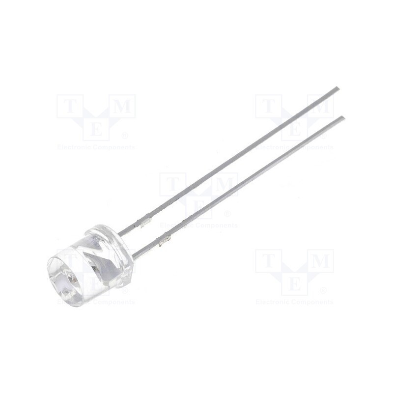 10 pcs : OSHR53E1A-IJ - LED, 5mm, red, 330÷750mcd, 140°, Front: flat, 1.8÷2.4V, No.of term: 2