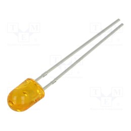 10 pcs : OSO5SA5HA3B-KL - LED, oval, 5.1x4.3mm, orange, 750÷1560mcd, 100/40°, Front: convex