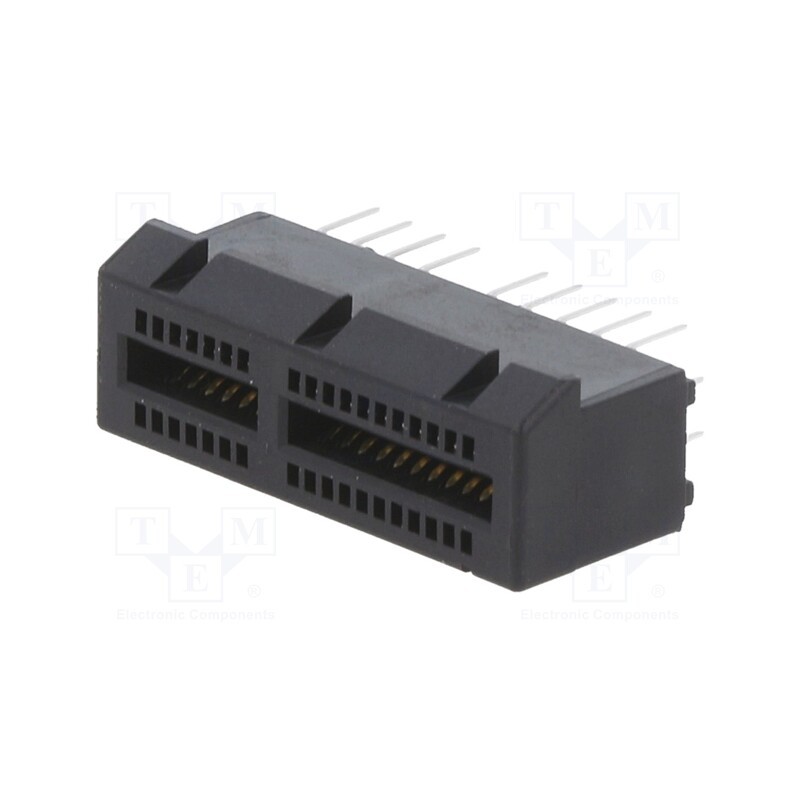 10 pcs : 10018784-10210TLF - Connector: for cards, straight, THT, on PCBs, gold flash, PIN: 36