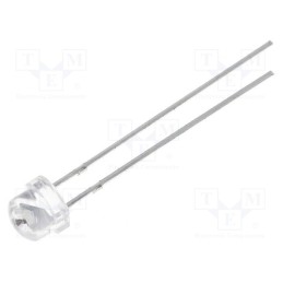 10 pcs : OSHR56A1A-IJ - LED, 4.8mm, red, 350÷750mcd, 100°, Front: convex, 1.8÷2.6V