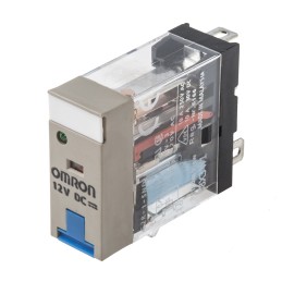 1 pcs - Omron PCB Mount Non-Latching Relay, 12V dc Coil, 10A Switching Current, SPDT
